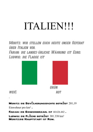 Referat italien