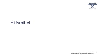 business campaigning®  – Über den Tellerrand schauen, querdenken und Menschen bewegen