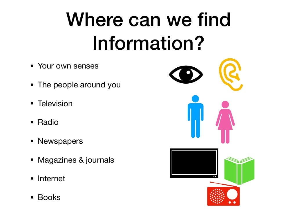 Basics of Information Sources in Reference Services