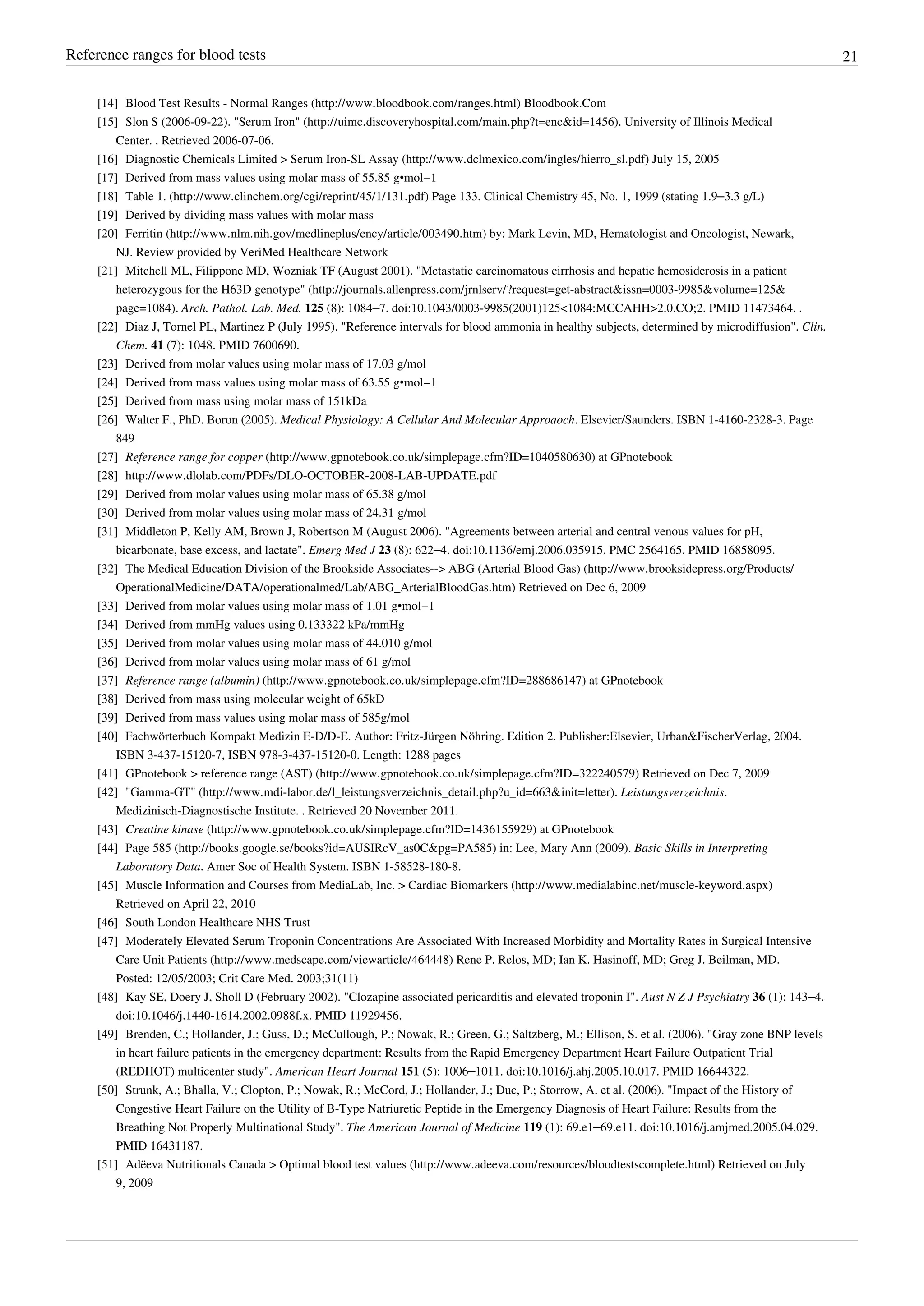 Reference ranges-for-blood-tests | PDF