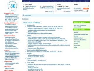 Stránky univerzity VŠE