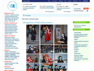 Stránky univerzity VŠE