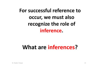 Reference And Inference  By Dr.Shadia.Pptx