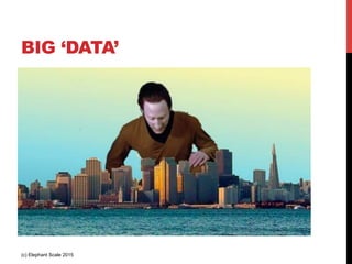 BIG ‘DATA’
(c) Elephant Scale 2015
 