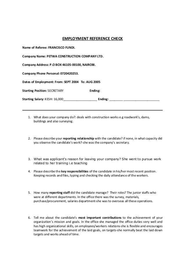 letter teacher reference from form (3) Reference check letter teacher reference from form (3) Reference check