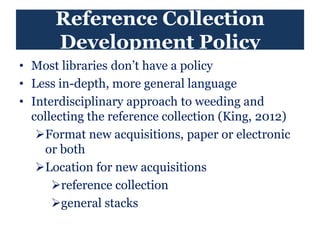 Reference collections current issues | PPT