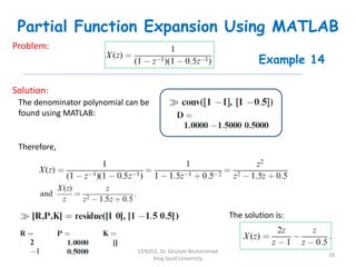 Reference for z and inverse z transform | PDF