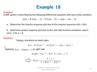 Reference for z and inverse z transform | PDF