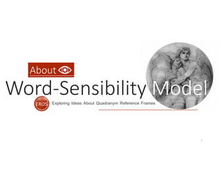 EROS
Word-Sensibility Model
1
Exploring Ideas About Quadranym Reference Frames
EROS
About
 