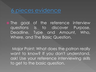 Reference interview | PPTX