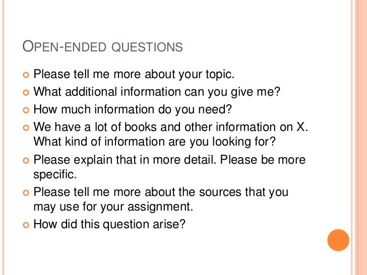 reference interview 101 library interview questions