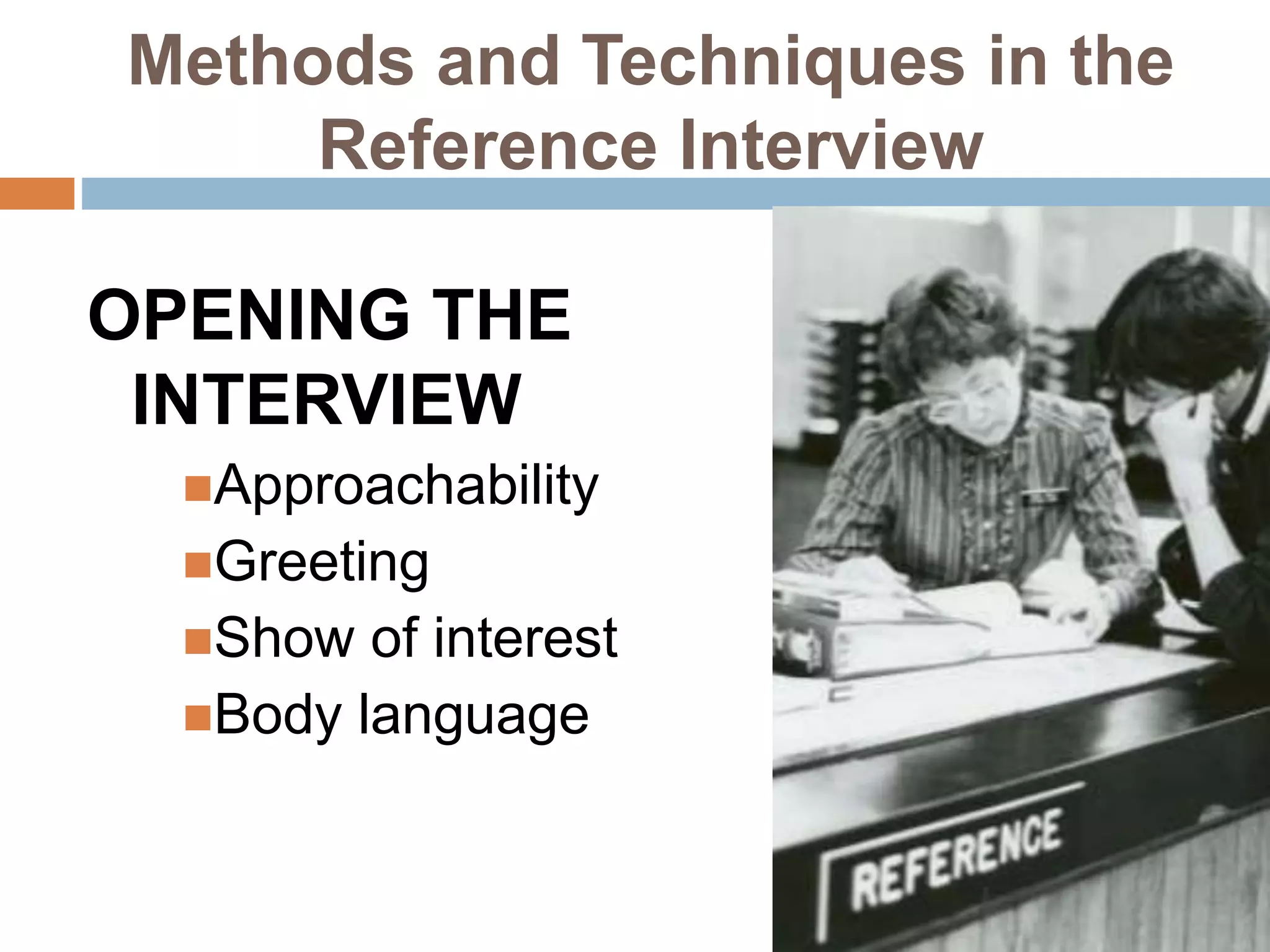 Reference interview | PPTX