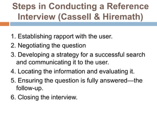Reference interview | PPTX