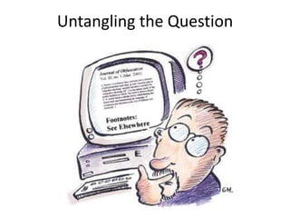 Untangling the Question
 