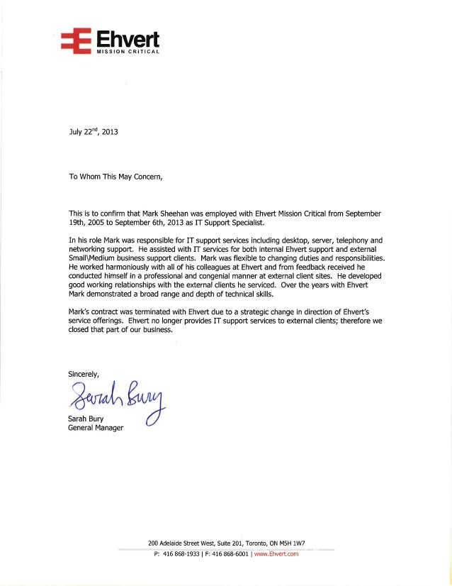 letter of recommendation from employer to employee letters of reference from employer