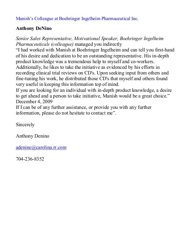 reference letters letter of recommendation for sales