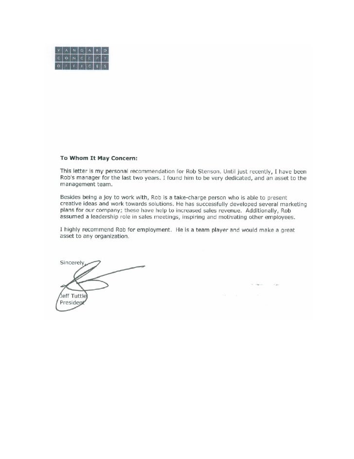 reference letters rob s career dwight letter of recommendation