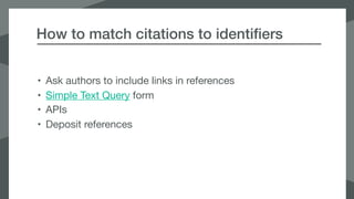 Getting started with Reference Linking Slide 8