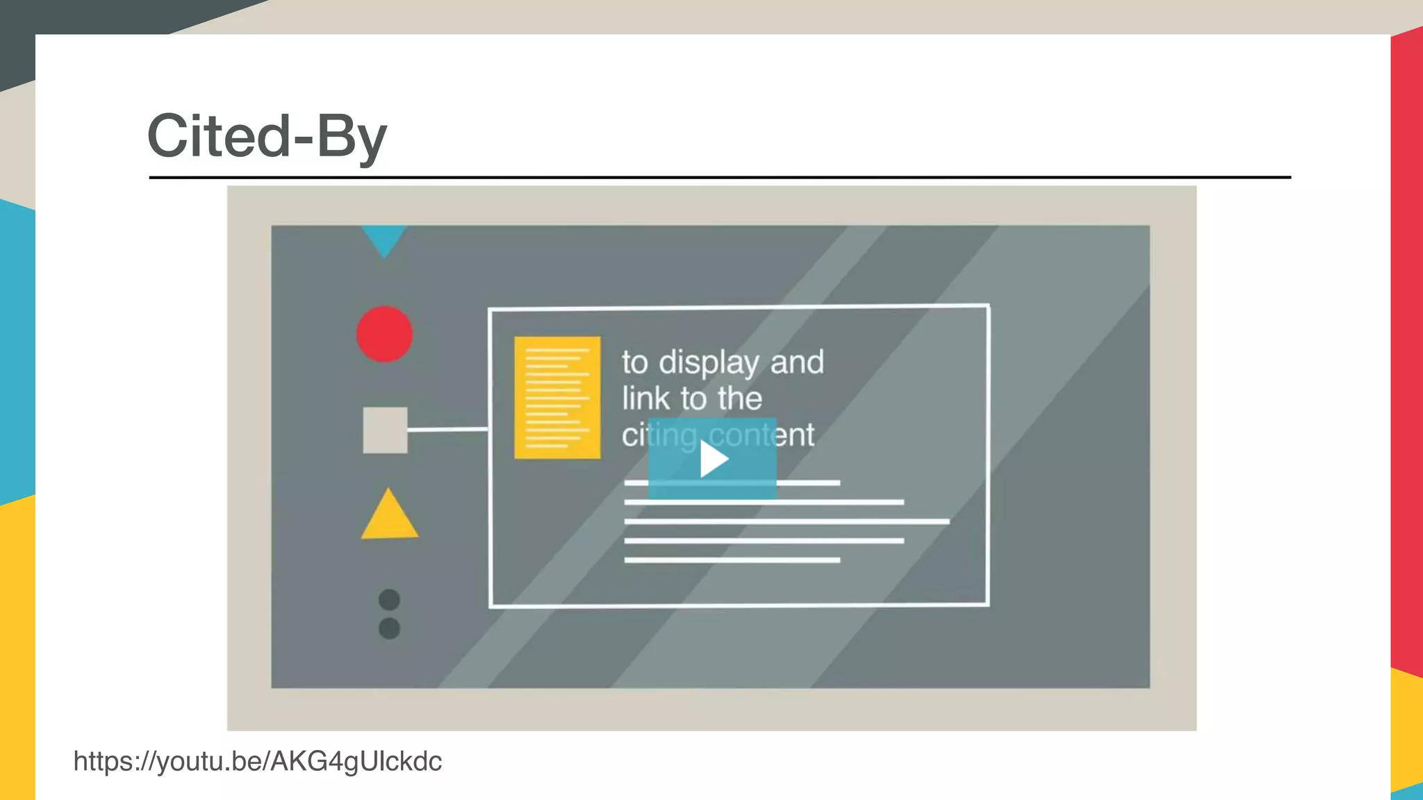 Cited-By
https://youtu.be/AKG4gUlckdc
 