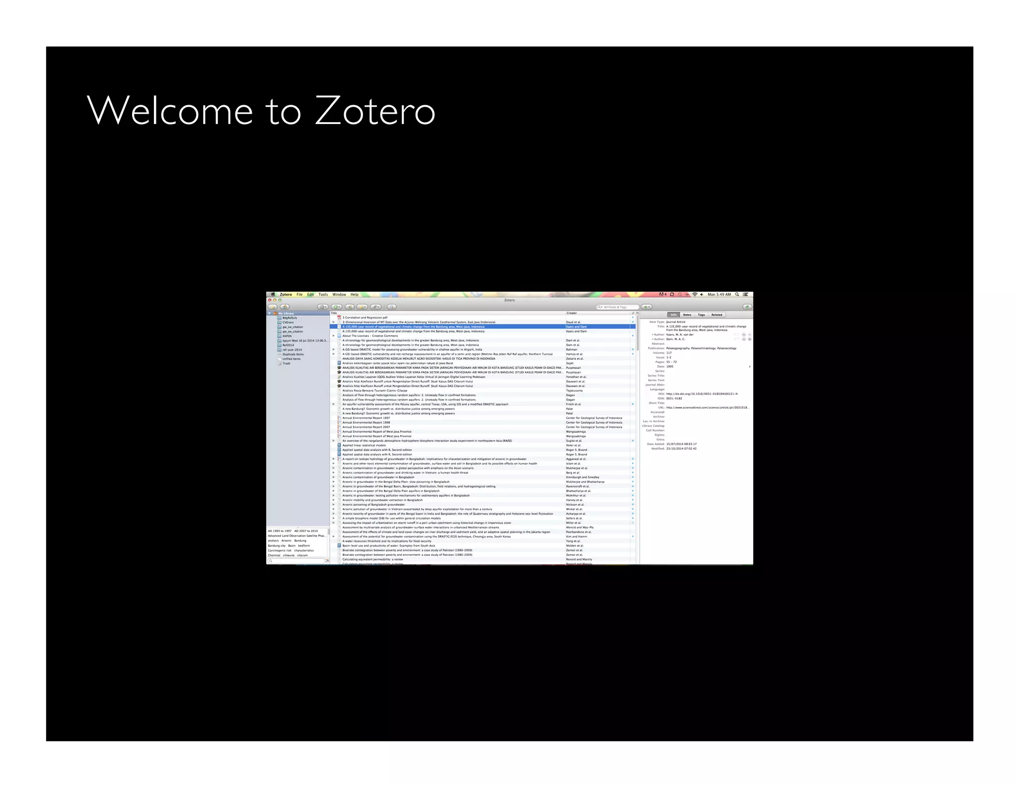 Welcome to Zotero
 
