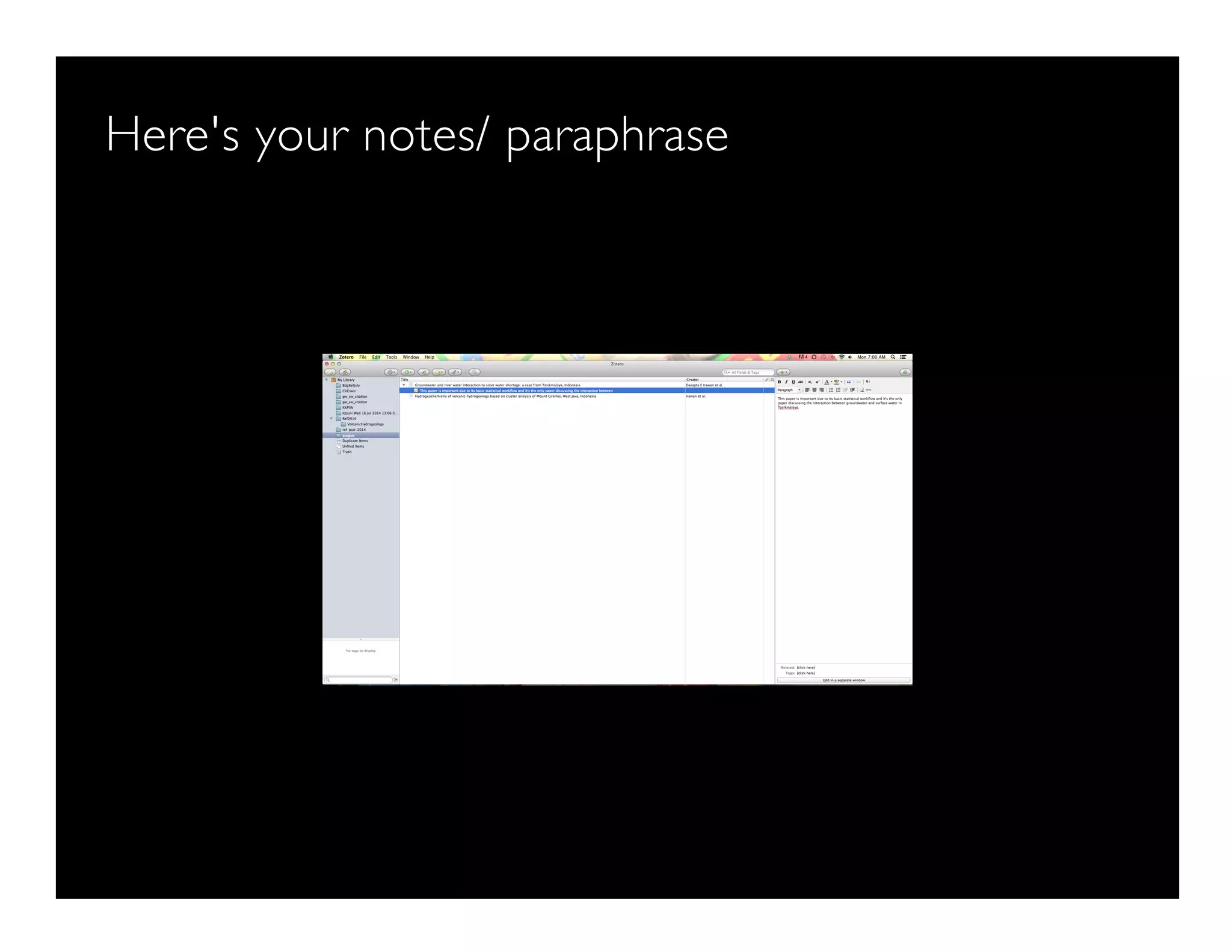 Here's your notes/ paraphrase
 