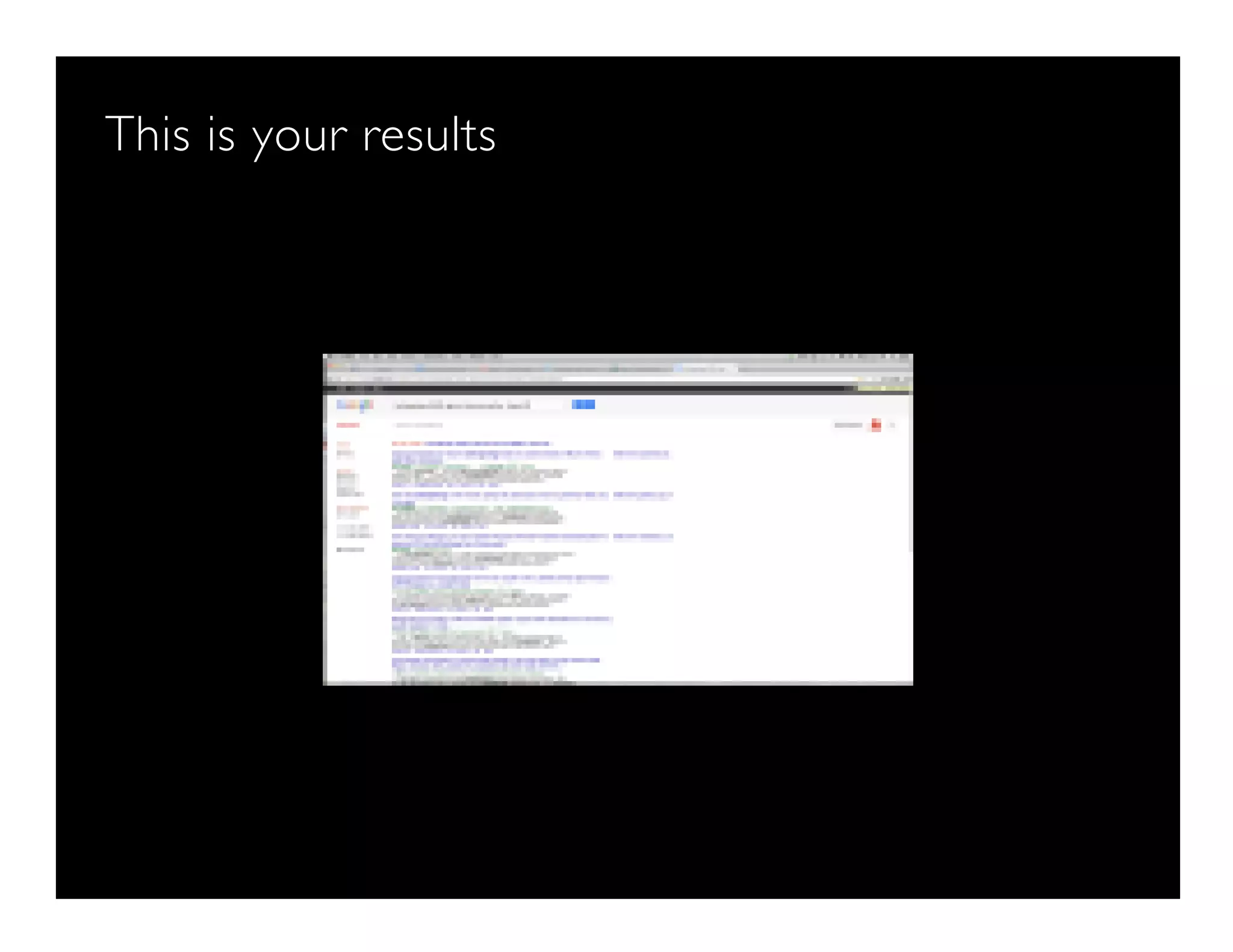This is your results
 