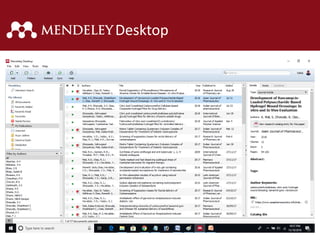 Manuscript Reference Reference management in manuscript writting | PPTX
