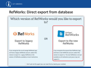 Reference management tools | PPTX