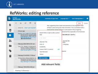 Reference management tools | PPTX