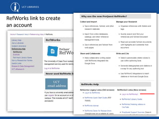 Reference management tools | PPTX