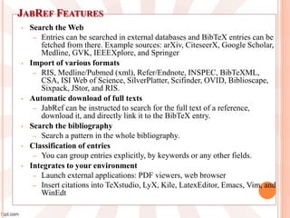 Reference management tools for academicc | PPT