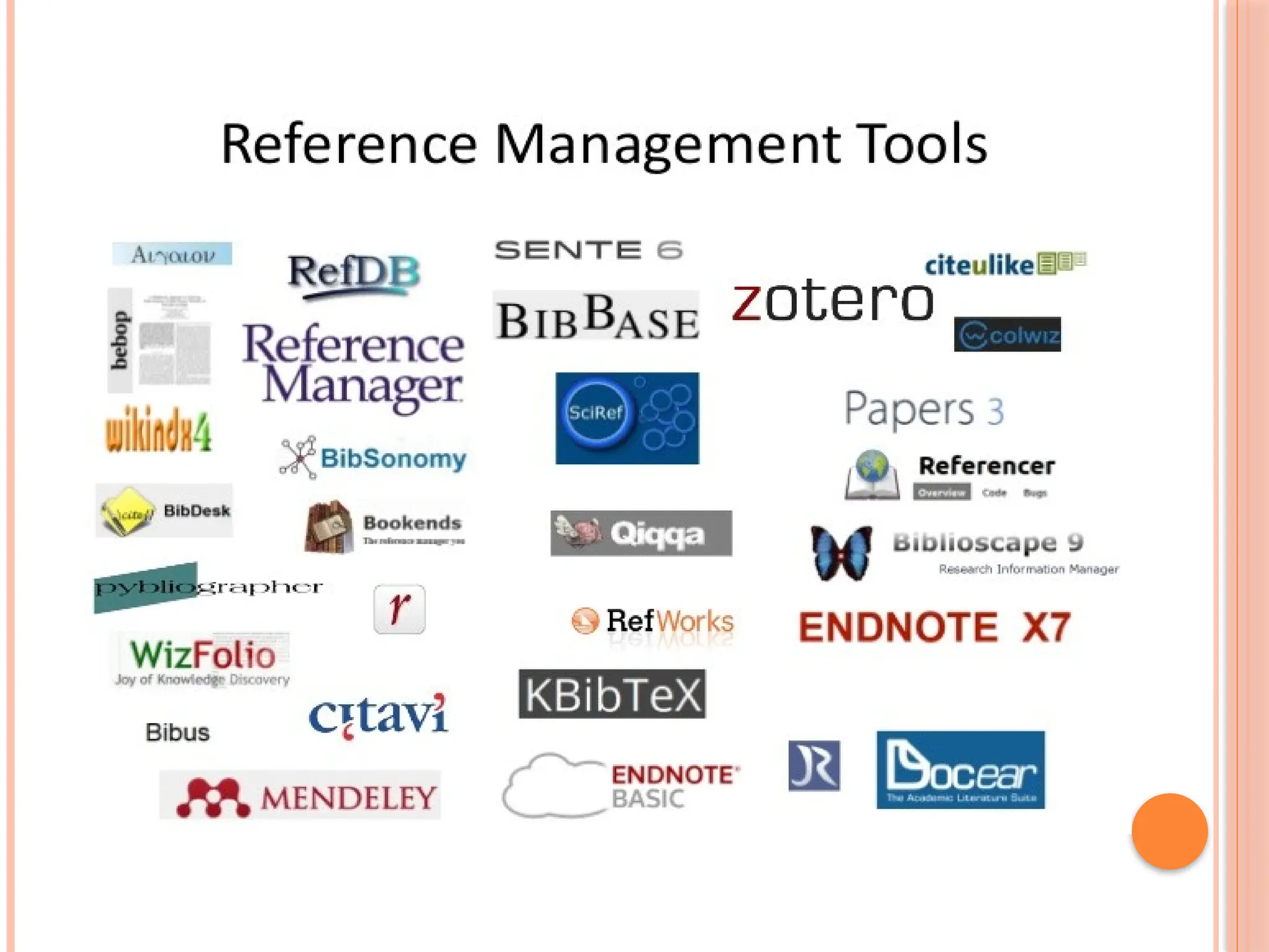 Research Methodology - Reference manager.