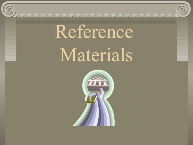 Reference materials (1)