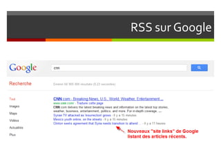 RSS sur Google
 