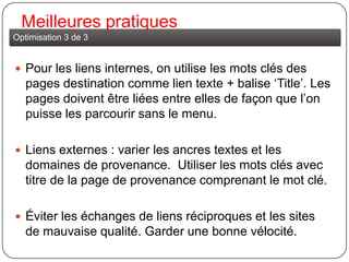 Historique référencement2010, la recherche : Instantanée