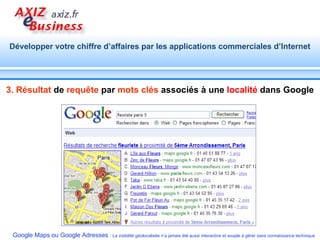 3. Résultat  de  requête  par  mots clés  associés à une  localité  dans Google 