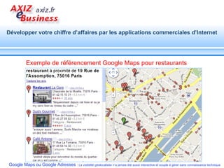 Exemple de référencement Google Maps pour restaurants 