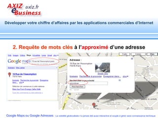 2. Requête de mots clés  à l’ approximé  d’une adresse 