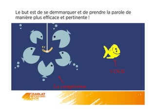 Le but est de se demmarquer et de prendre la parole de
manière plus efficace et pertinente !
 