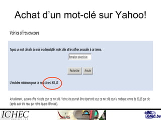 Achat d’un mot-clé sur Yahoo! 