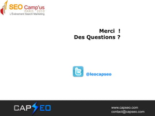 Merci  !Des Questions ? @leocapseo