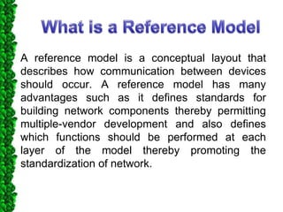 Reference models in Networks: OSI & TCP/IP | PPTX