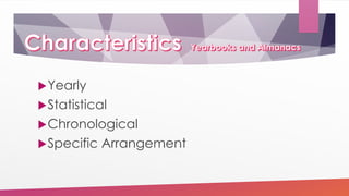 Yearly
Statistical
Chronological
Specific Arrangement
 