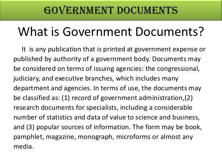 Geographical Sources Governmental Publications/ Documents Continuin…