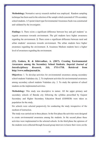 Research Trends in Environmental Education by Garima Tandon | PDF