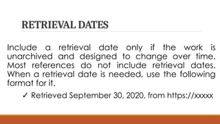 Retrieved Date references (name/author, date, source.pptx
