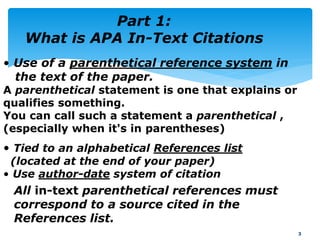 Apa lecture sale citation