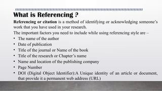 References and Citation Styles | APA Style of referencing | MLA Style ...