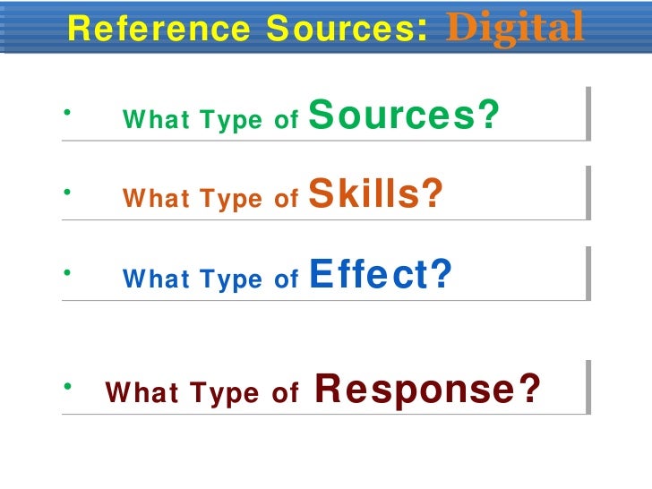 Reference Sources
