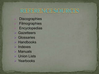Reference sources | PPTX